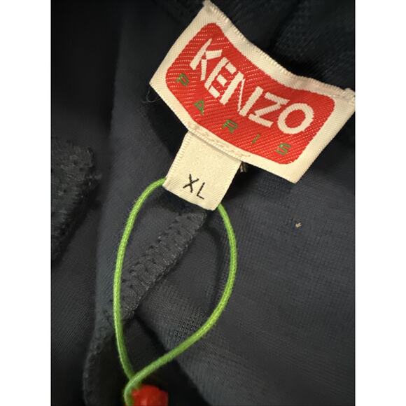 KENZO Seasonal Track Pants Men's XL Midnight Blue Boke Flower Relaxed Fit RT745 - Picture 9 of 10